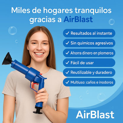 AirBlast™  | Pistola Destapa Caños De Aire Comprimido