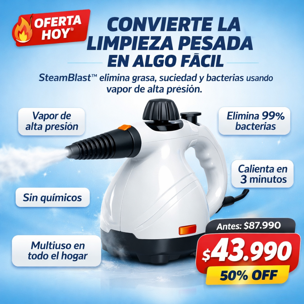 SteamBlast™ | Mopa A Vapor Limpiadora
